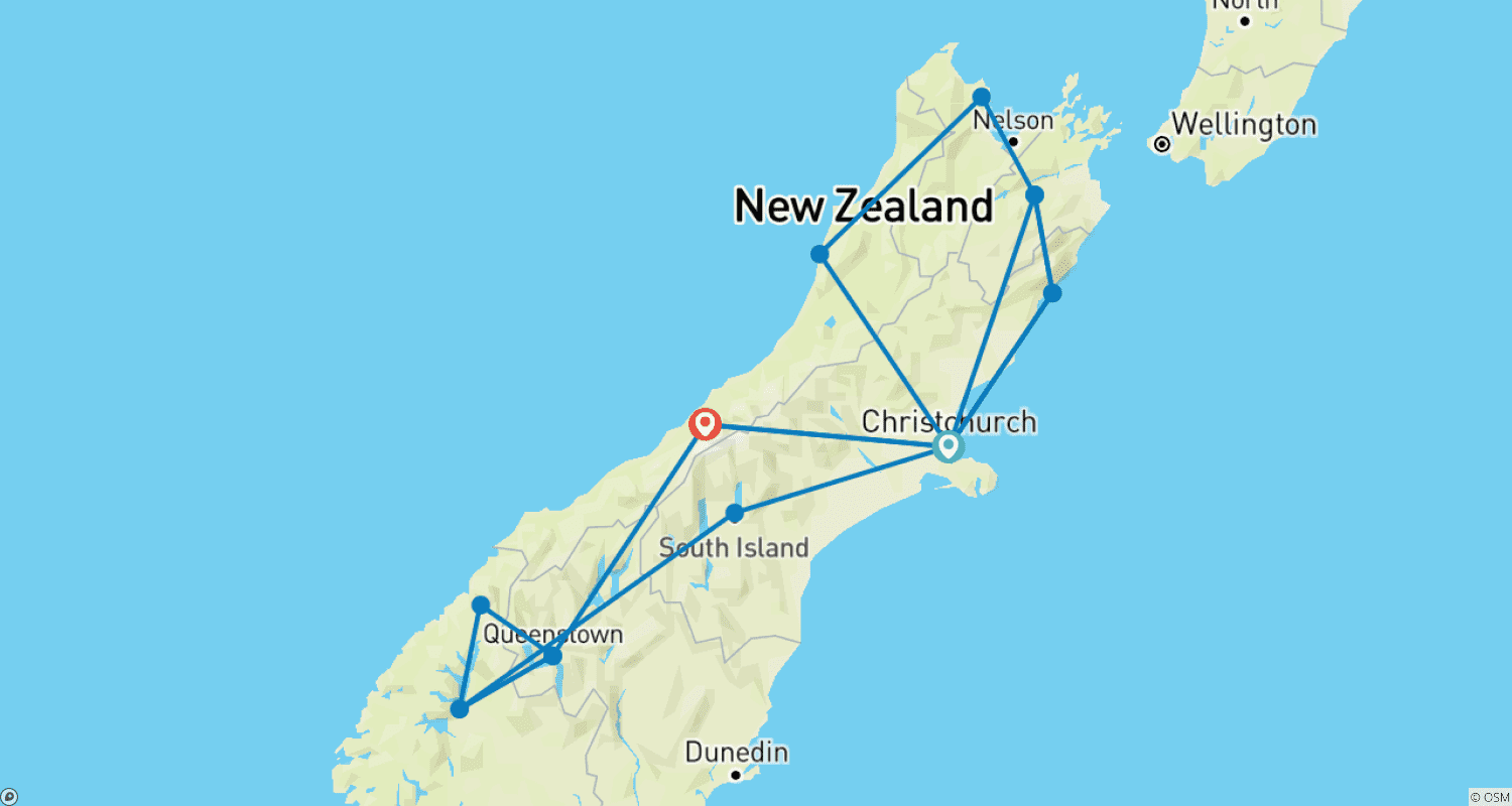 Mapa do percurso de Premium - O Melhor da Ilha Sul