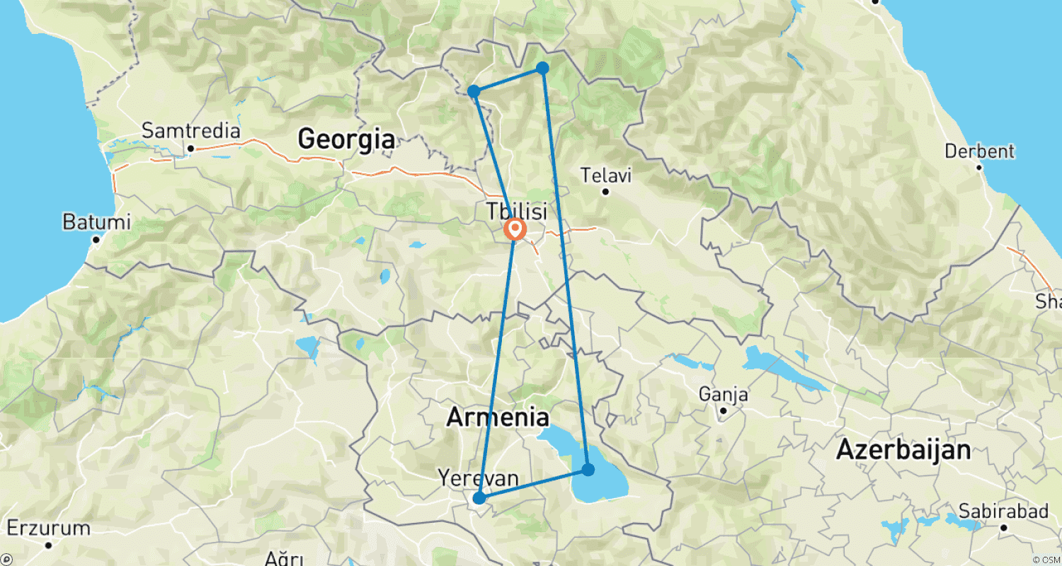 Mapa trasy: Georgia & Armenia