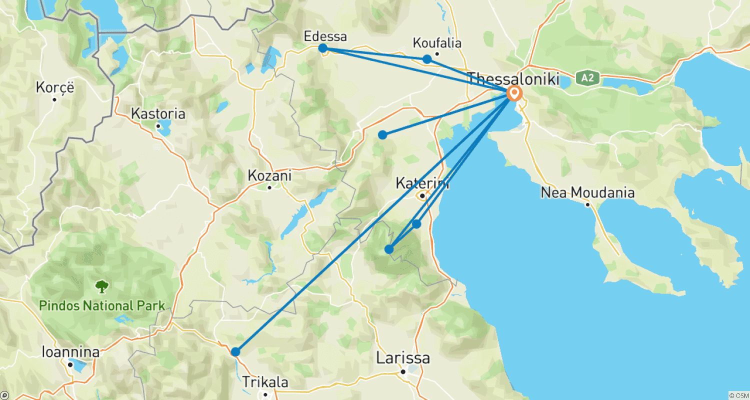 Mapa trasy: Małe Skarby 7 Dni/6 Nocy - Każda Niedziela