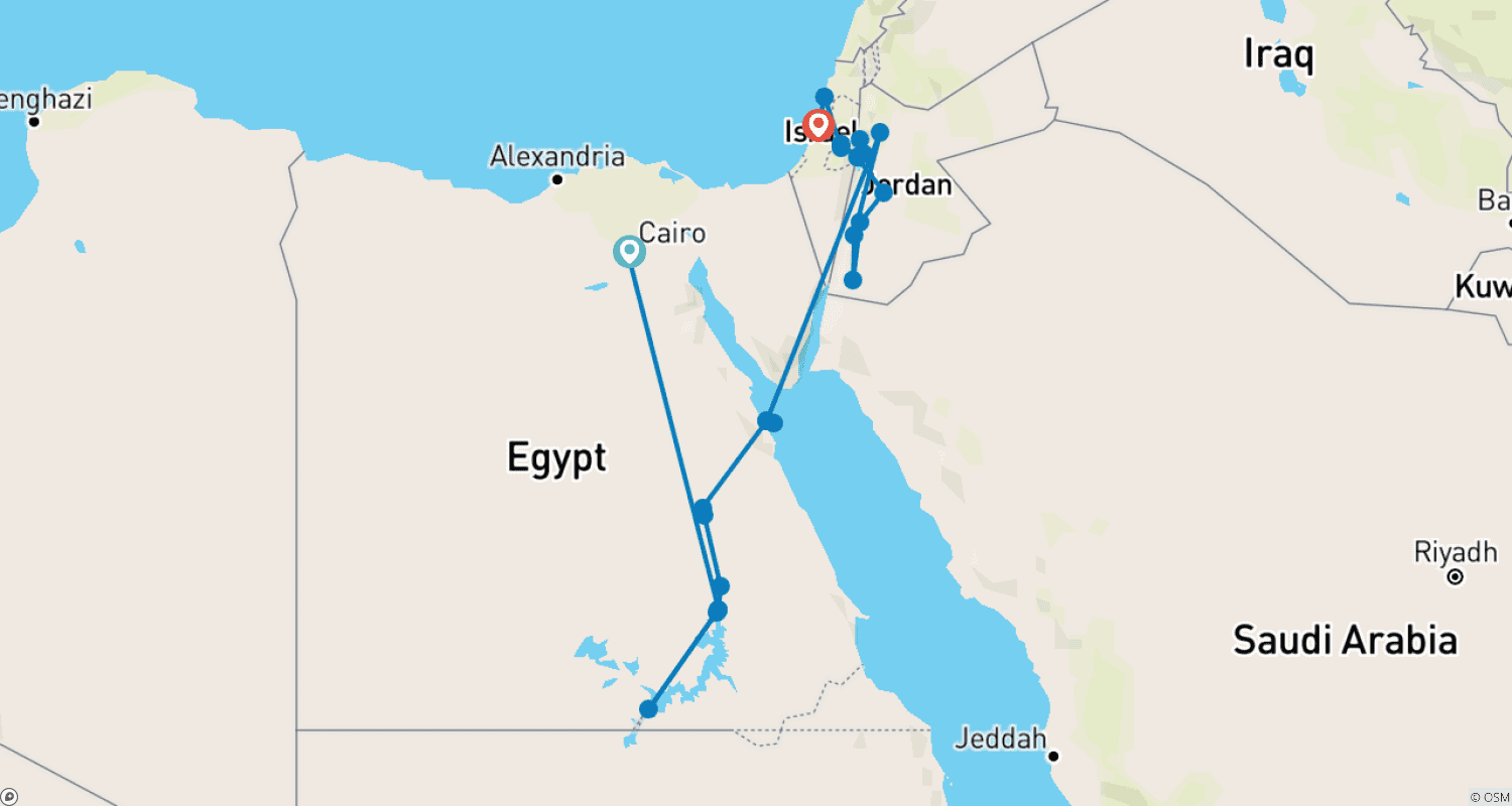 خريطة مسار ميزانية مصر والأردن وإسرائيل - 18 يومًا