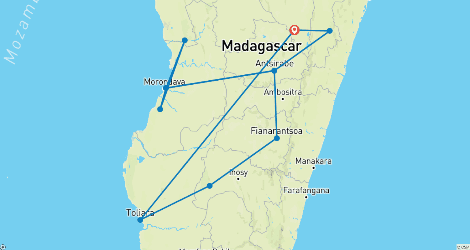 خريطة مسار 17 Days  From East To West, As Far As The Rn7