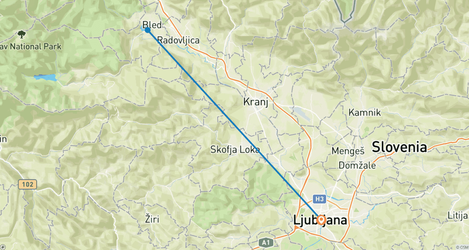 خريطة مسار 6-Day Ljubljana: A Journey Through Slovenia's Capital Charm