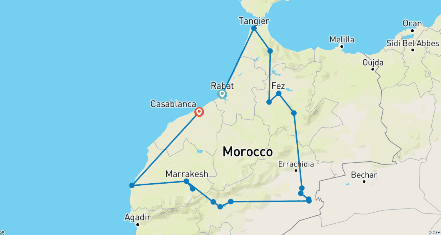خريطة مسار ملحمة مغربية
