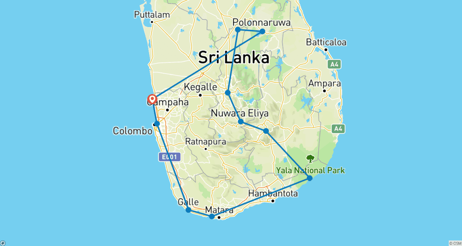 Mapa trasy: Pearl Island Highlights