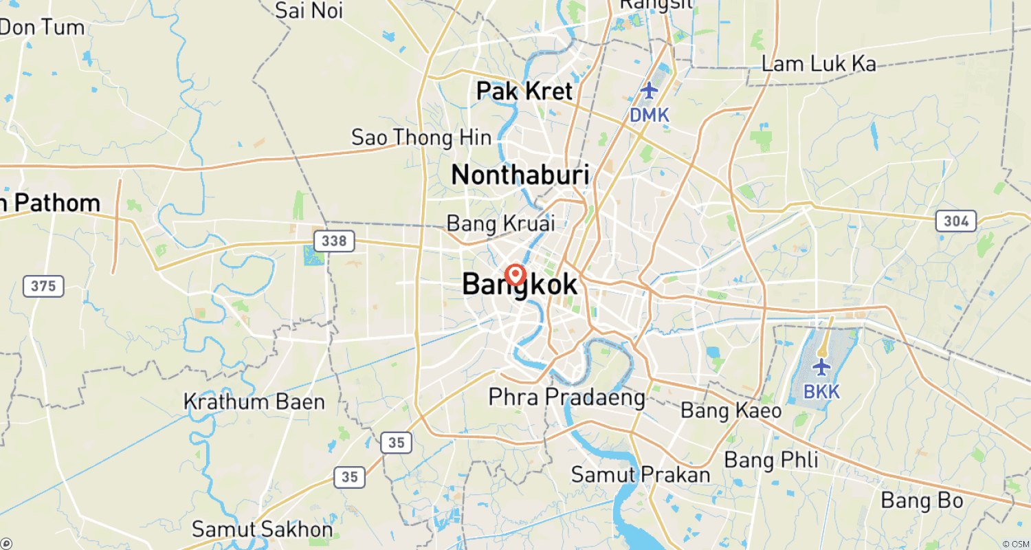 Mapa do percurso de 7 Days in Thailand: Temples, Islands & Thai Culture