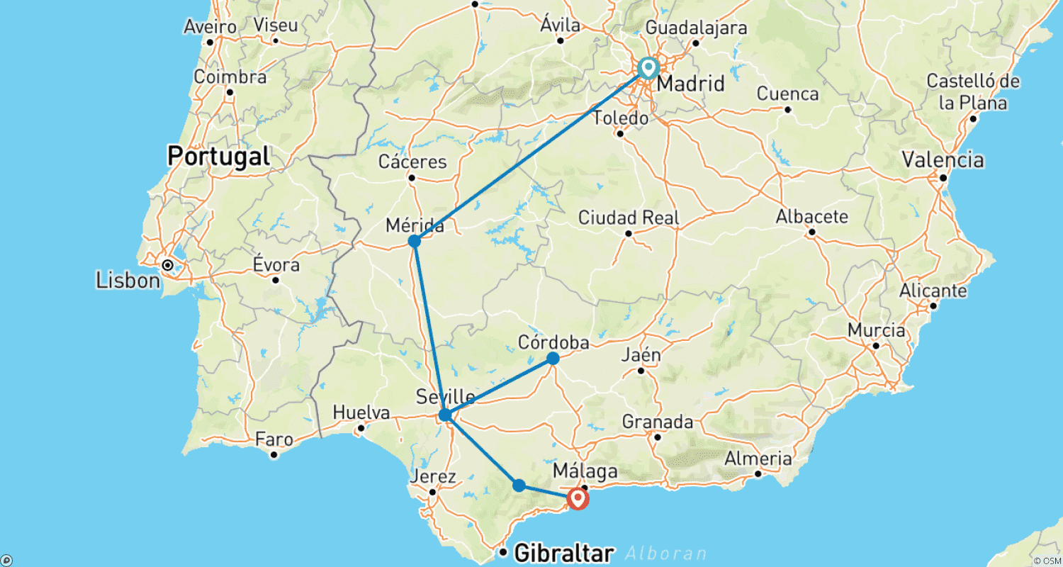 Mapa trasy: Capital to Coast - 4 days
