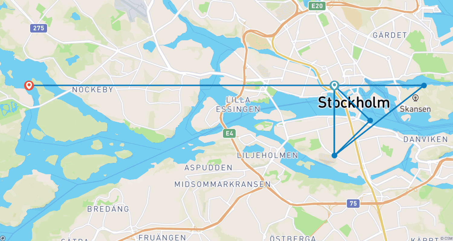خريطة مسار Stockholm: The Royal City on the Water