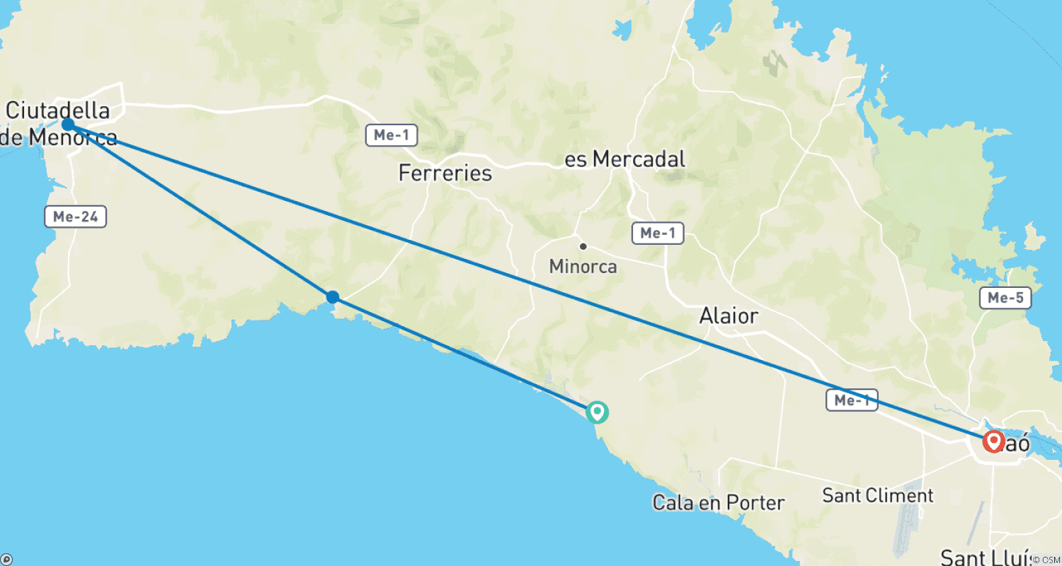 Mapa trasy: Experience Menorca with Every Bite