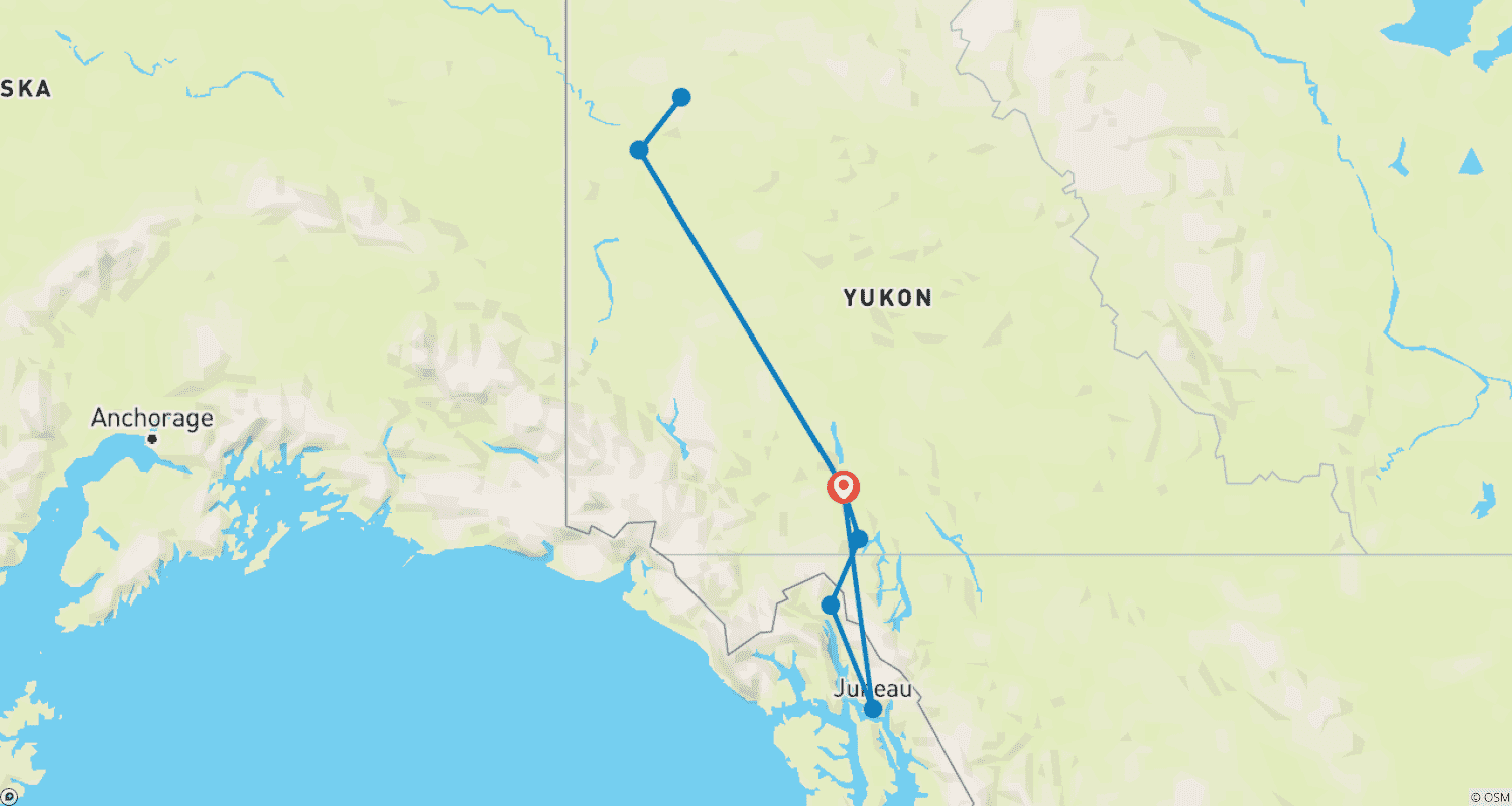 Mapa trasy: Call of the Klondike