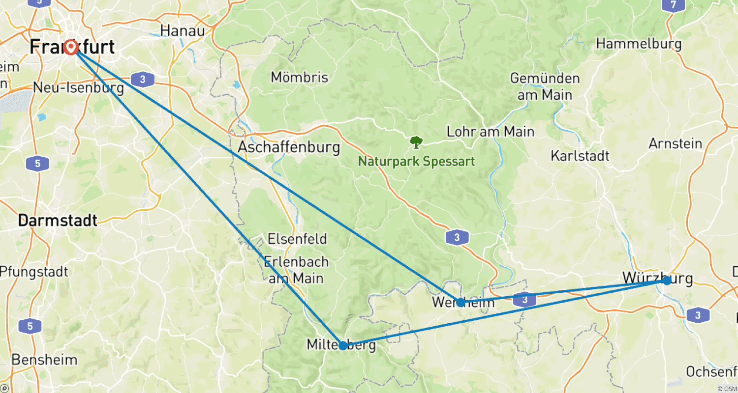 Mapa trasy: Romans nad Menem 2026
