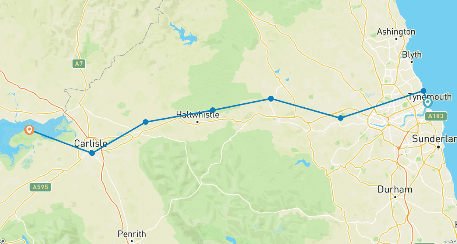 England - Hadrian's Wall Path From Wallsend to Bowness-on-Solway 8 Days
