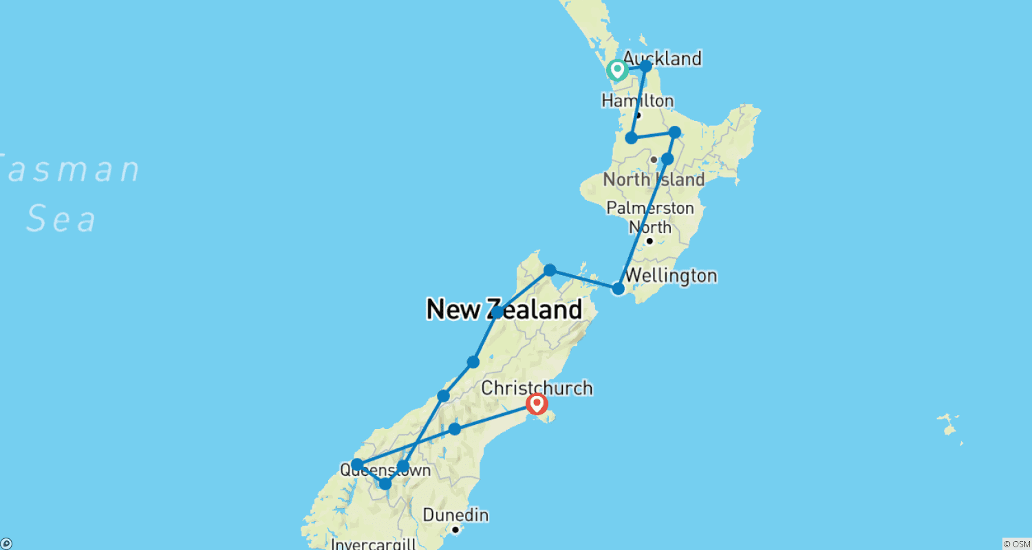 Mapa do percurso de O Tour Moa