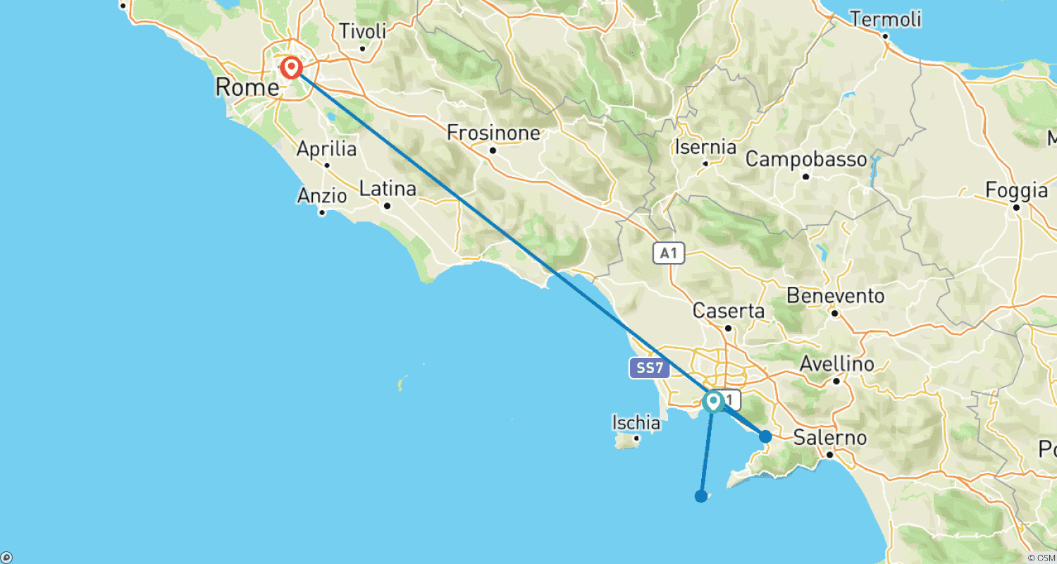 Mapa trasy: Beautiful Campania
