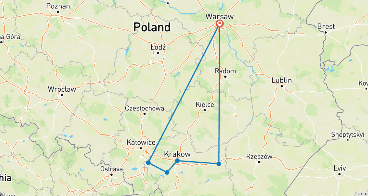 Mapa trasy: Podróż przez polską historię i kulturę