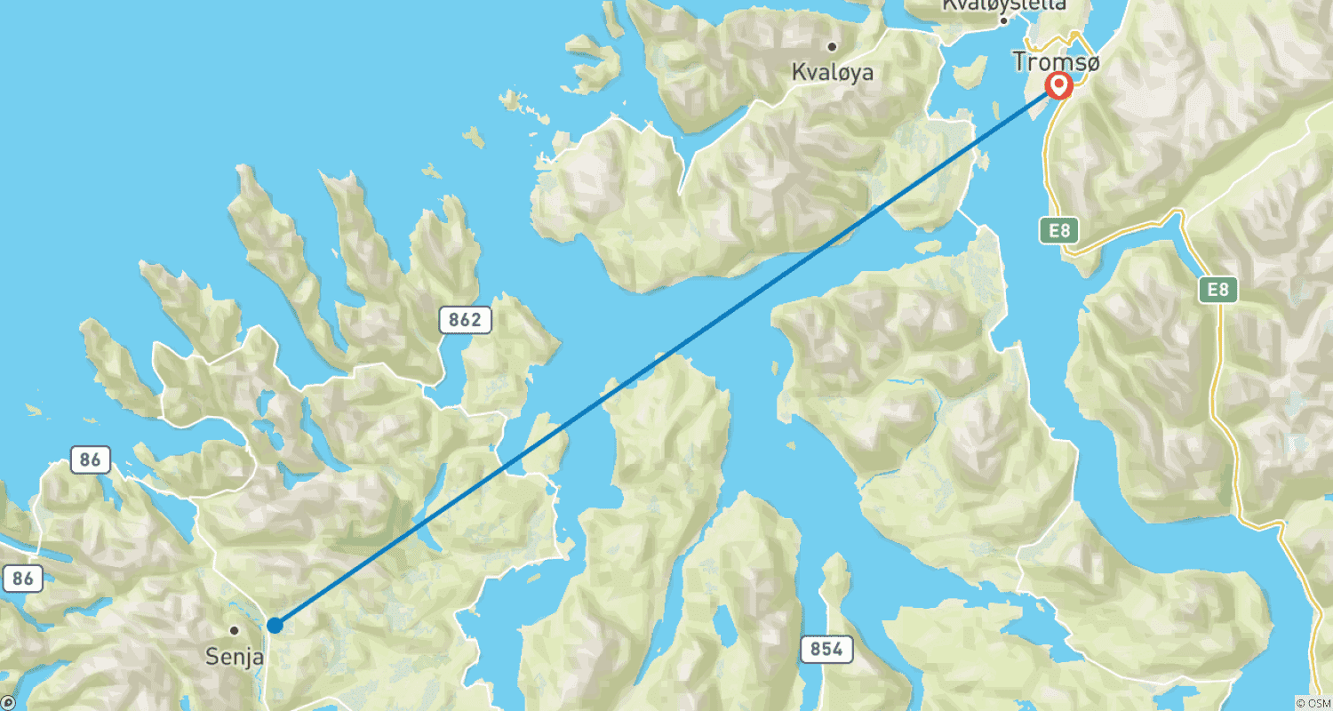 The Hidden Gem of Norway 5 Daysのルートマップ
