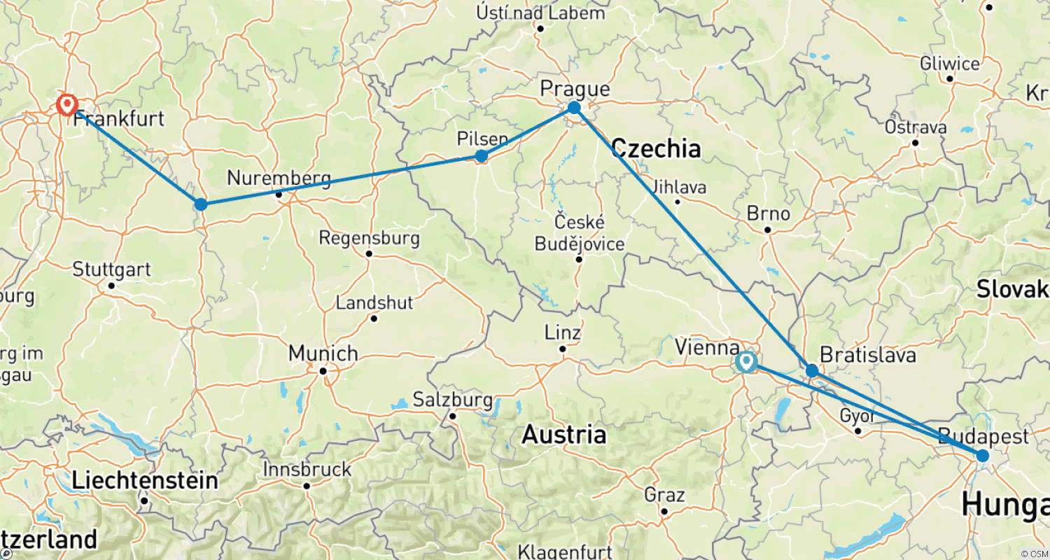 Mapa trasy: Kawałek Europy GO