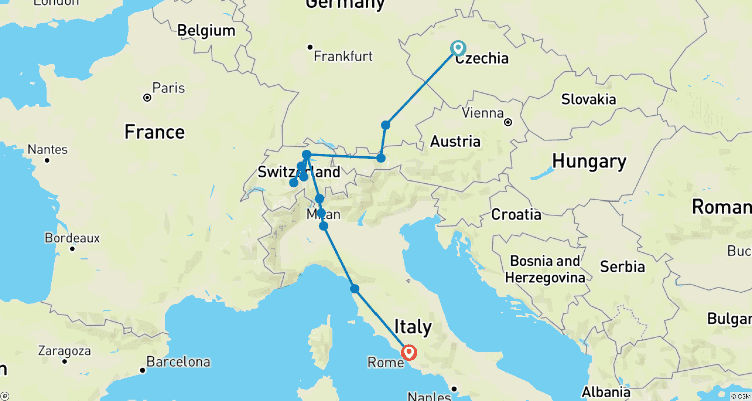 Majestic Europe GOのルートマップ