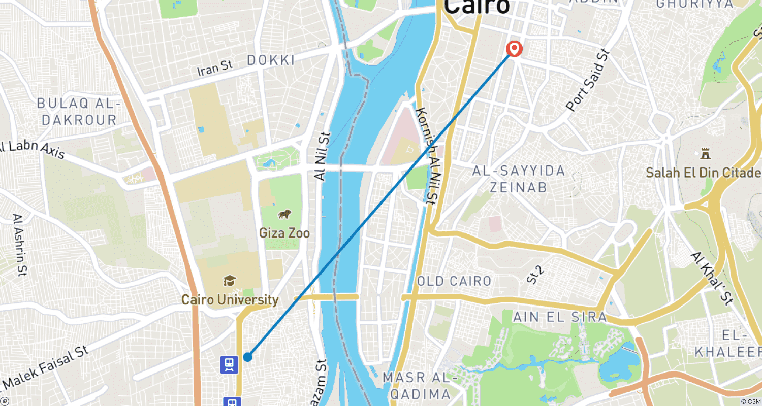Mapa trasy: Odkryj ponadczasowe cuda Kairu podczas idealnego krótkiego wypadu