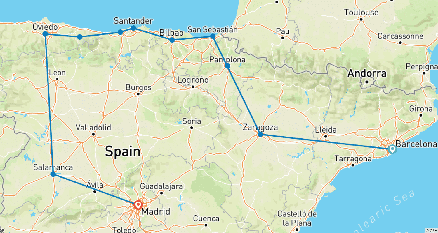 Classic Northern Spain 2026-27 - 4 days