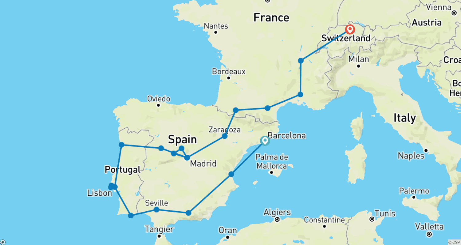 خريطة مسار 2nd RALLY EUROPE 2026