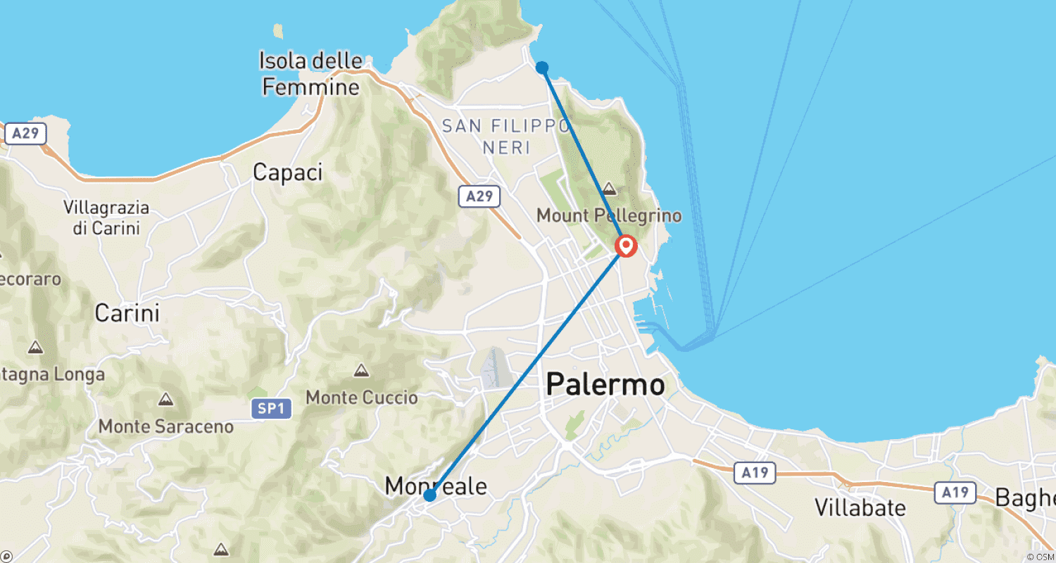 Mapa trasy: Italy: Authentic Palermo - 5 DAYS/4 NIGHTS
