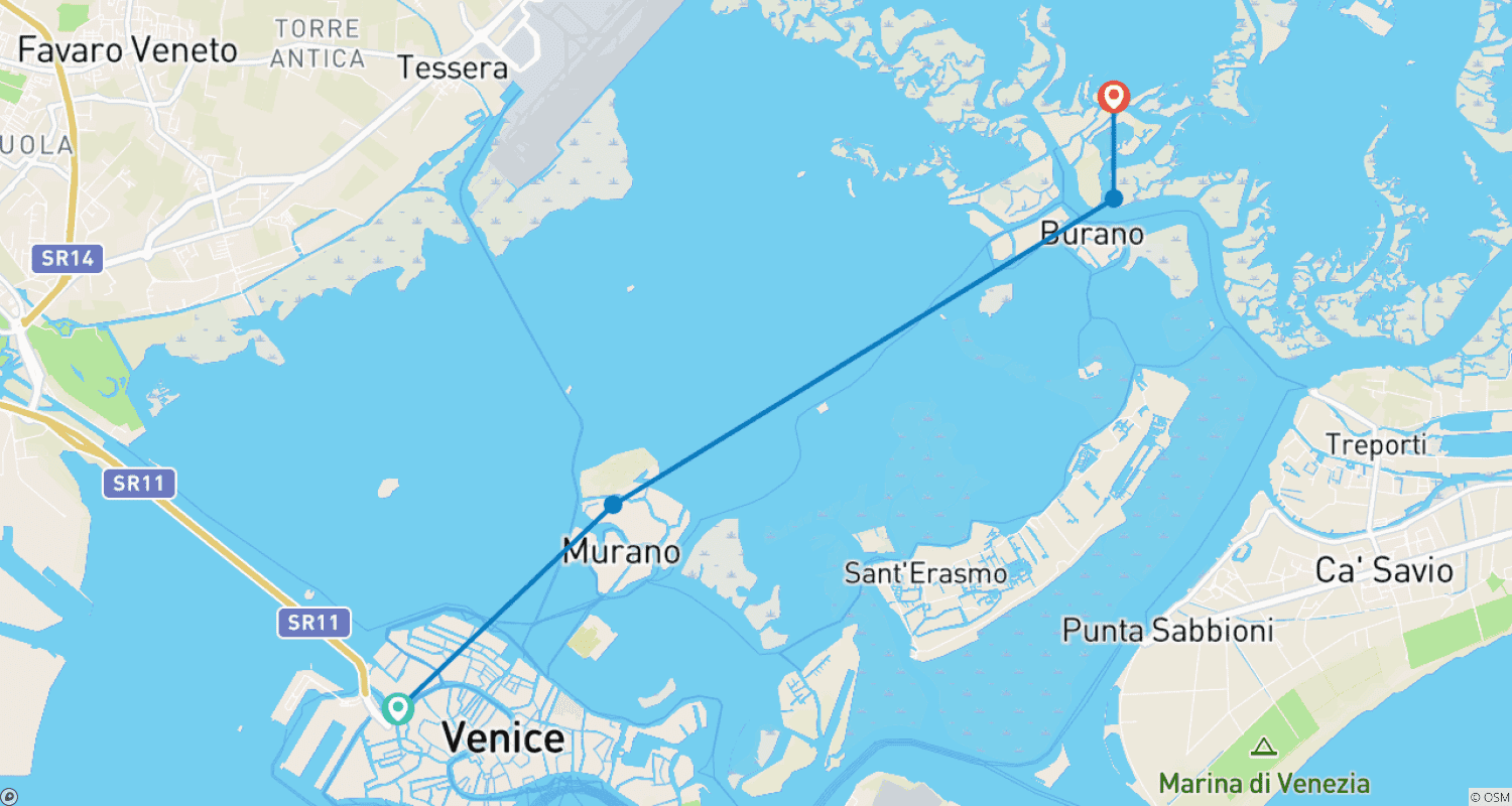 Mapa trasy: Venice City Break