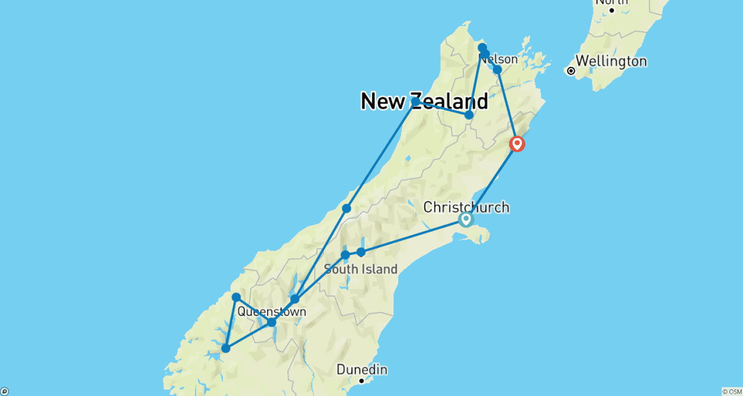 Mapa trasy: The Gumboot Tour (Winter Edition)