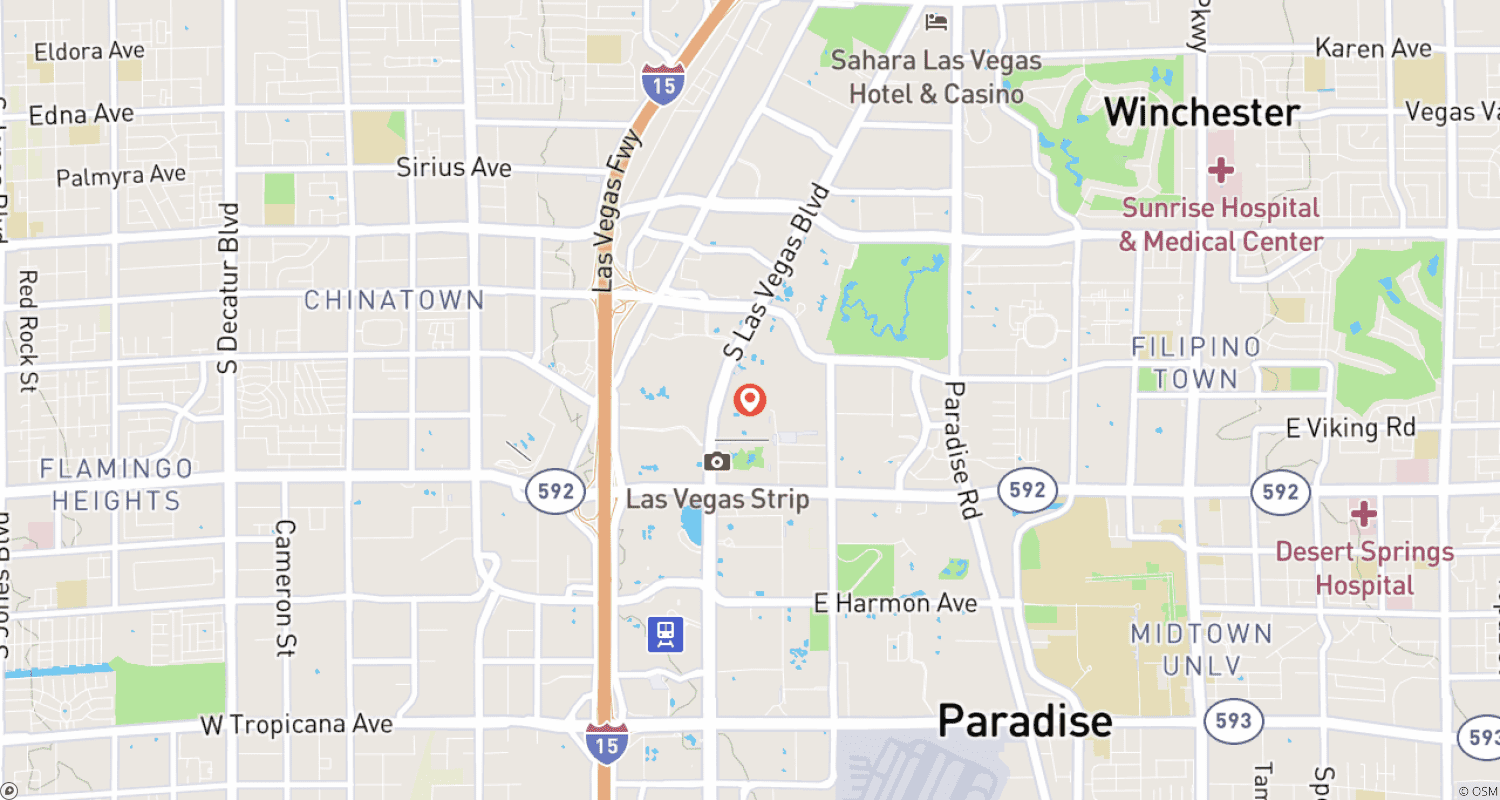Mapa do percurso de Excursão de um Dia ao Velho Oeste e Cidades Fantasma a partir de Las Vegas