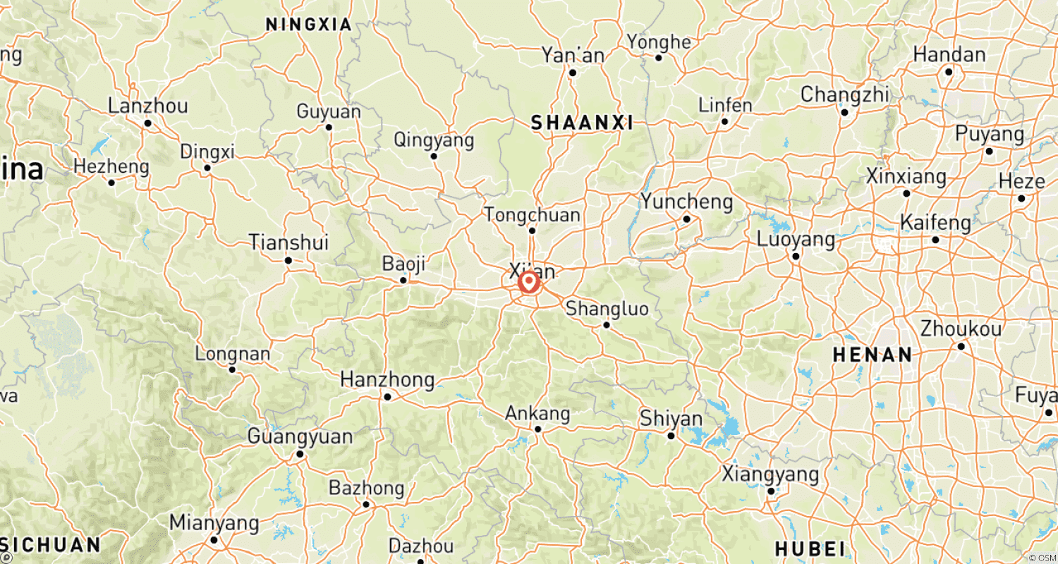 Mapa do percurso de Xian City Break (Standard) - 4 days