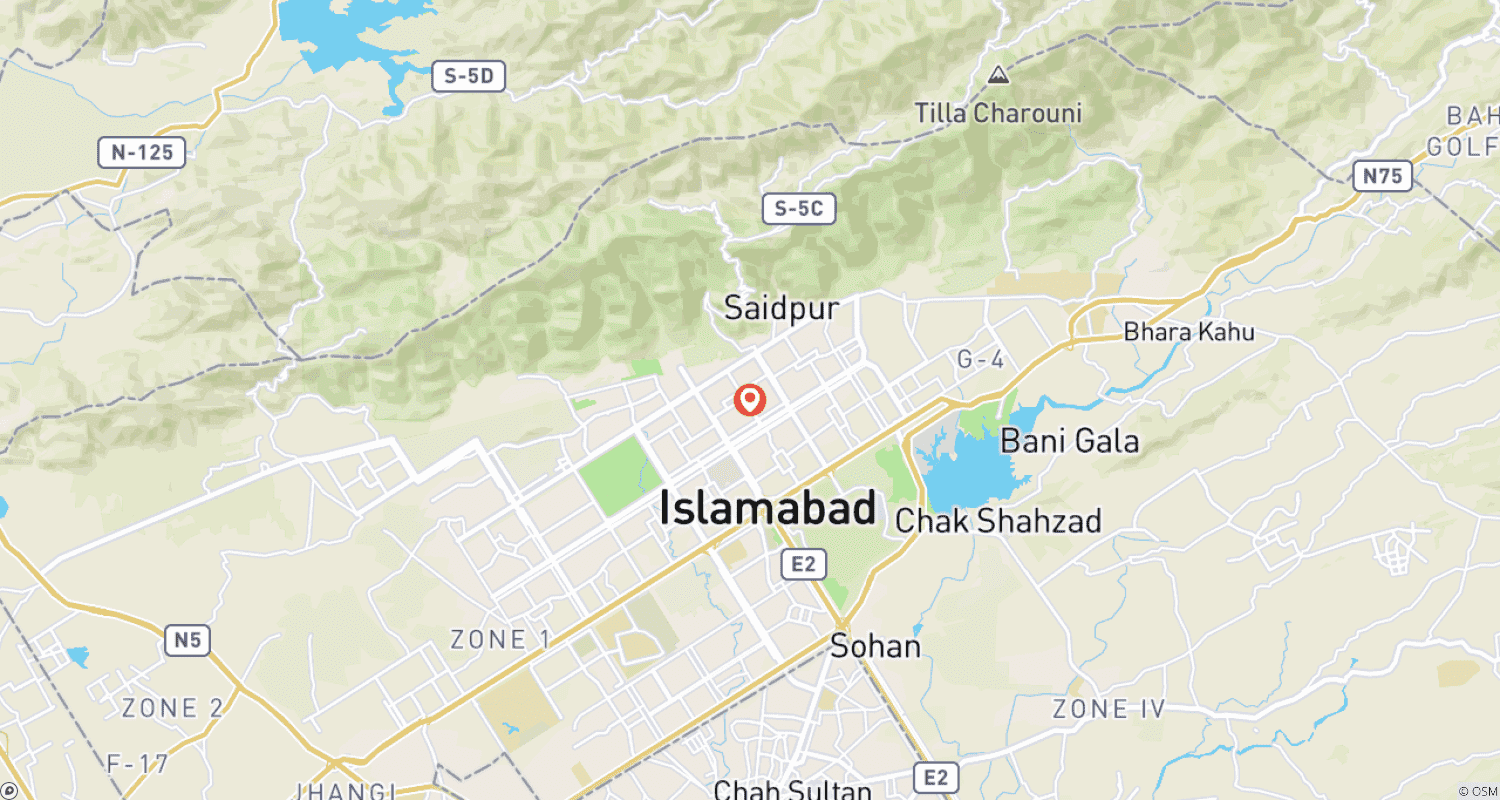 Swat Valley Nature, Culture & Adventure Tourのルートマップ