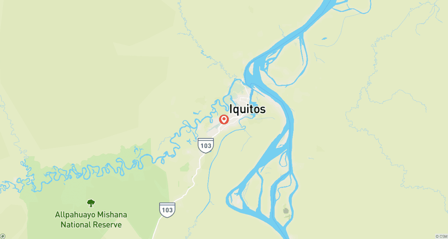 Mapa trasy: 4 Days Agua Dulce Peruvian Amazon Experience