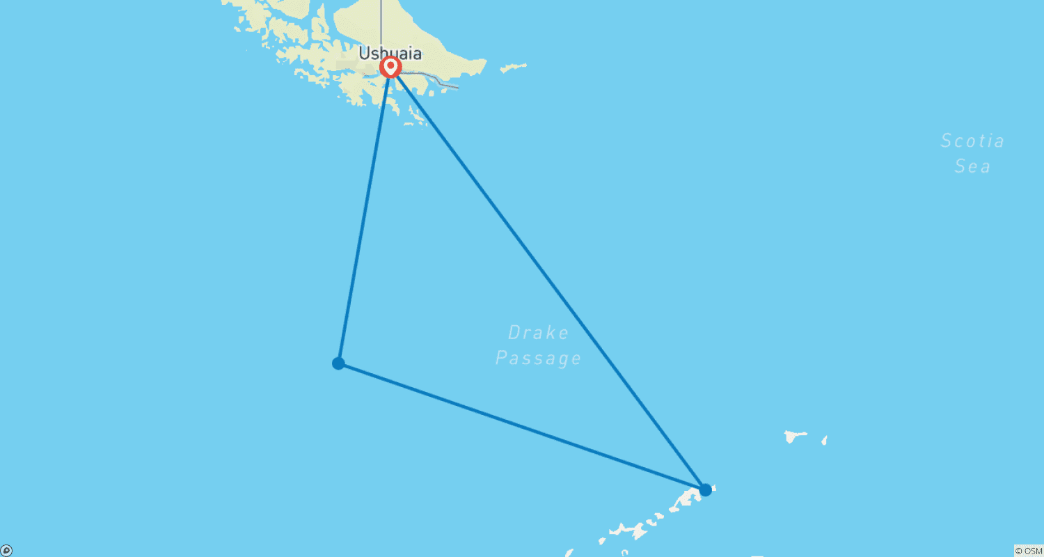 خريطة مسار Christmas Season in Antarctica (Ocean Victory)