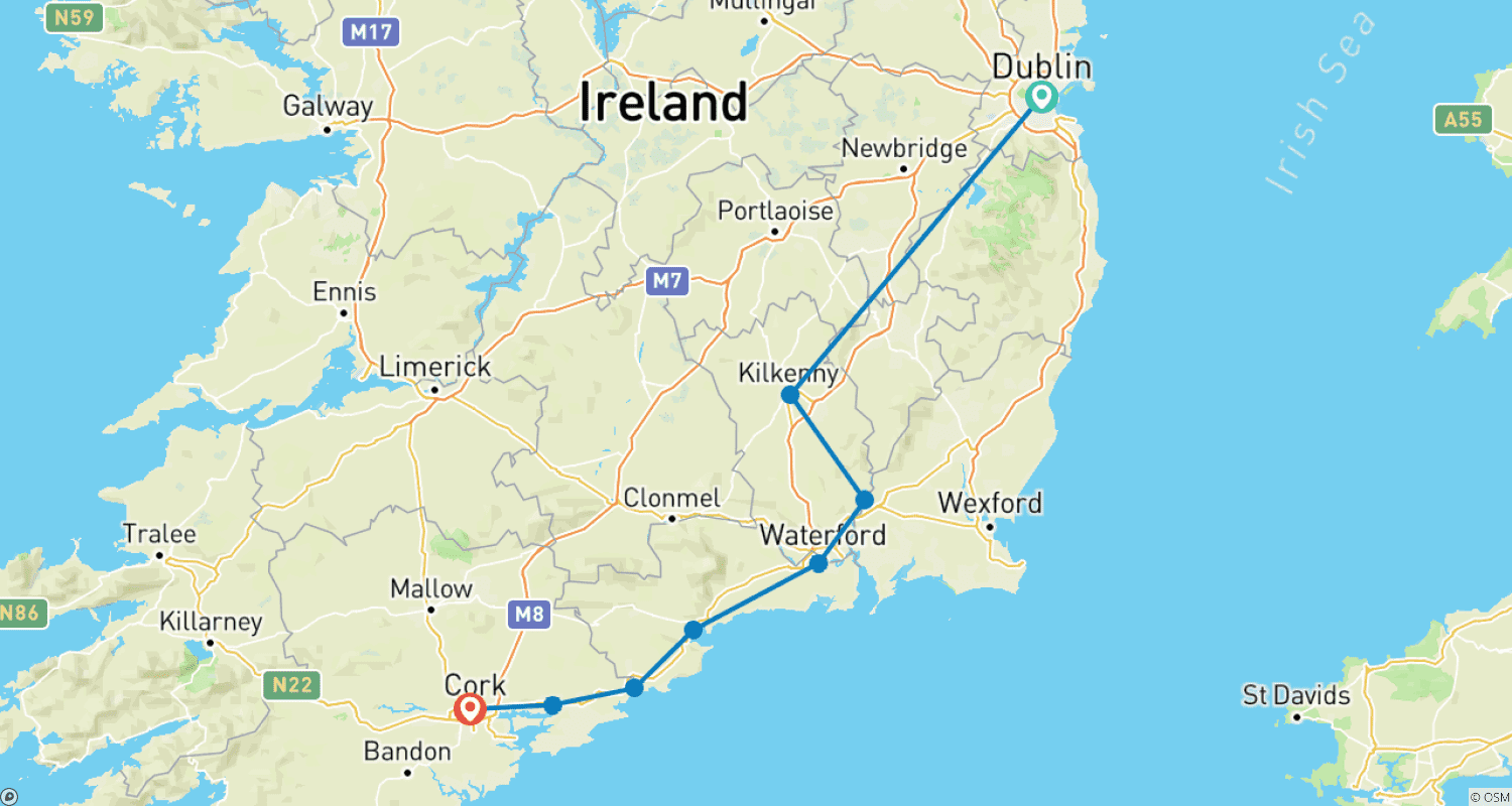 Self Guided Ireland Cycle - South Coast | Guide to Europe