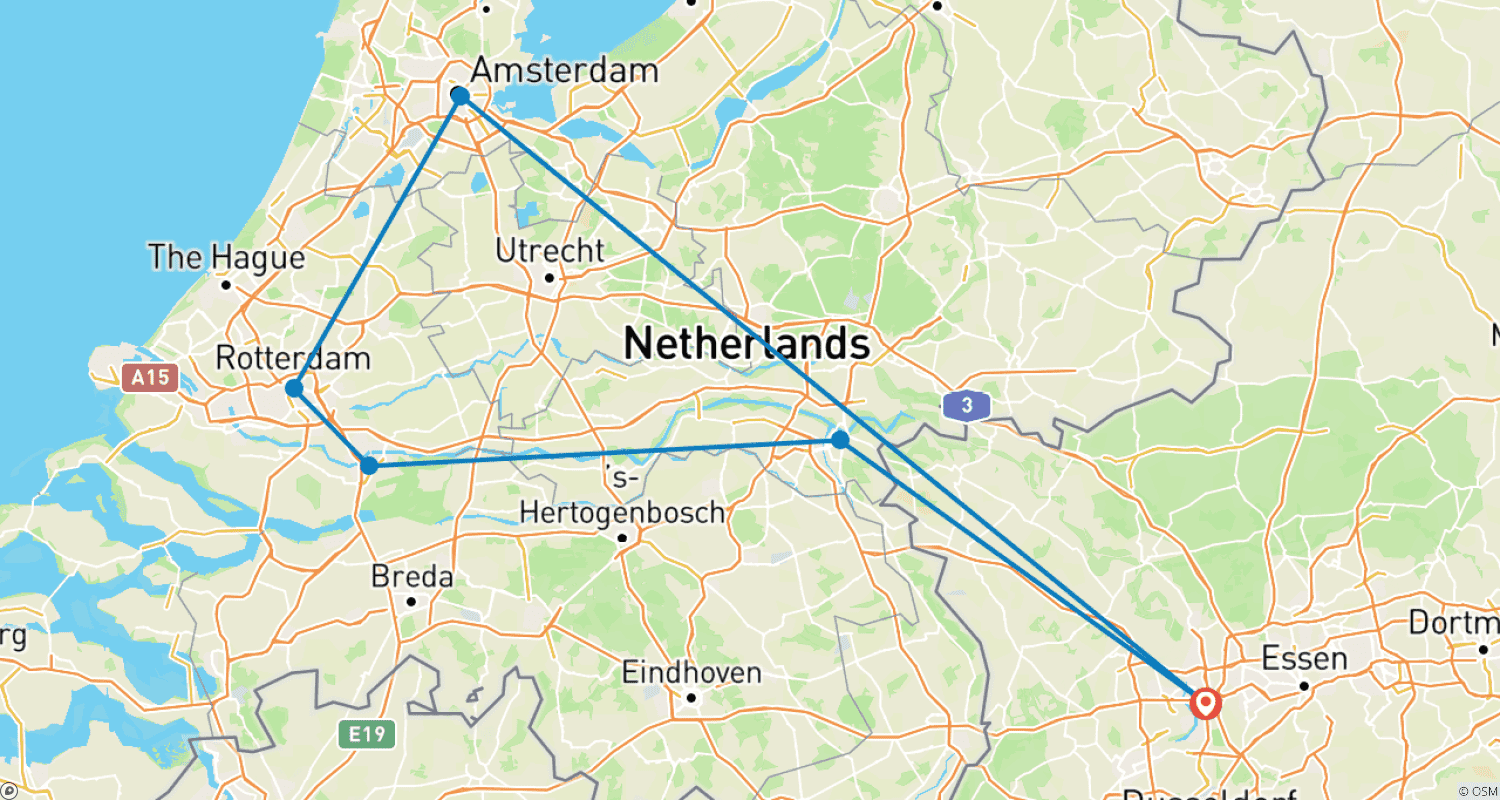 Mapa do percurso de The Netherlands from Canals to Skylines 2027