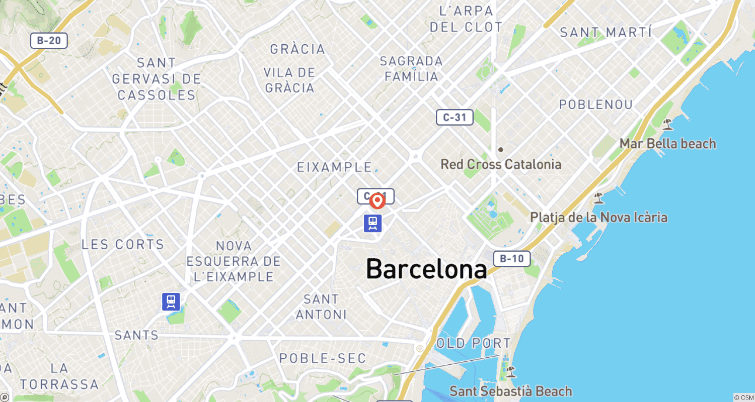 Mapa do percurso de Viagem de Esqui em Andorra