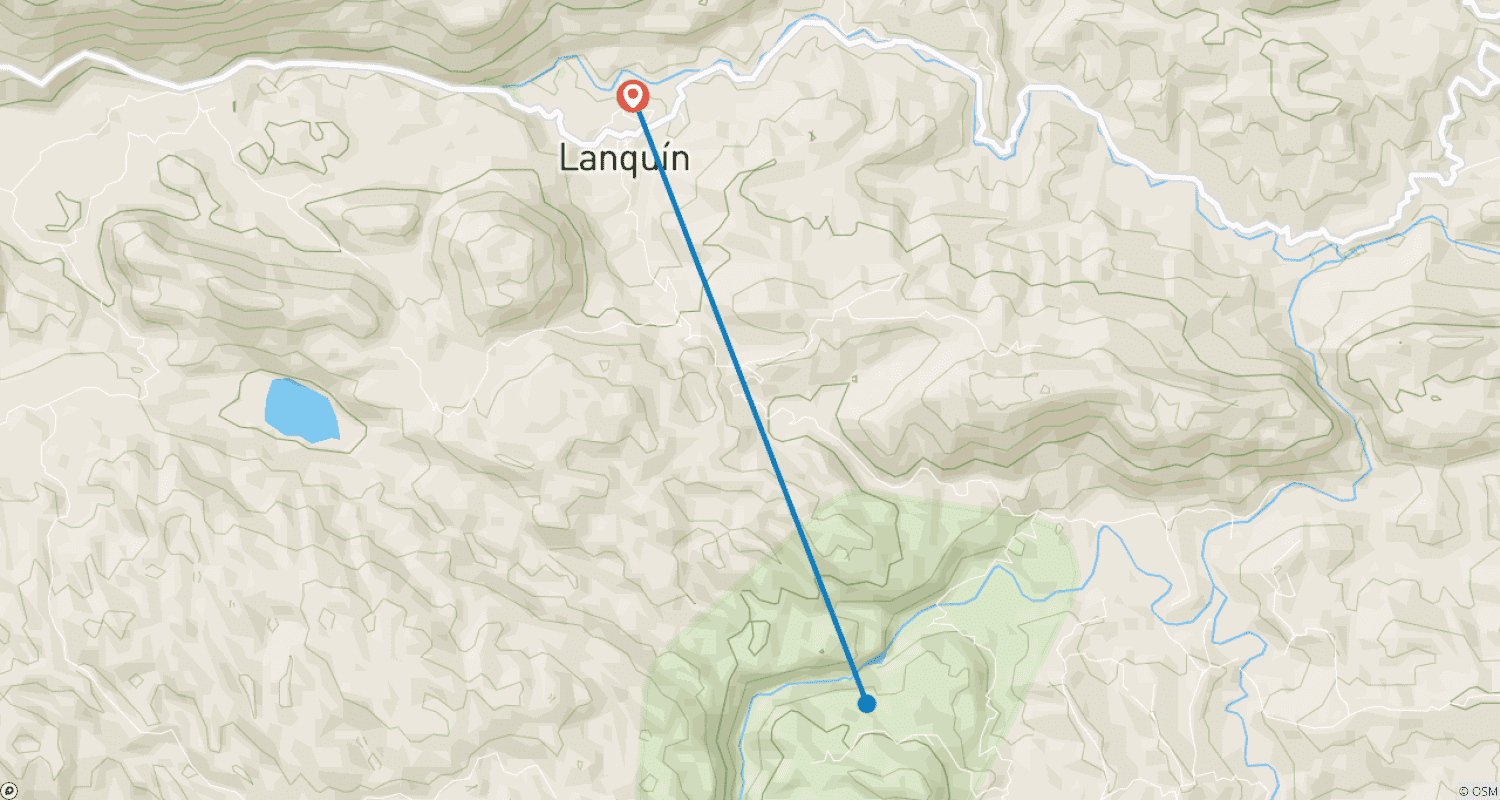 Mapa trasy: Jaskinia Kanba i Semuc Champey