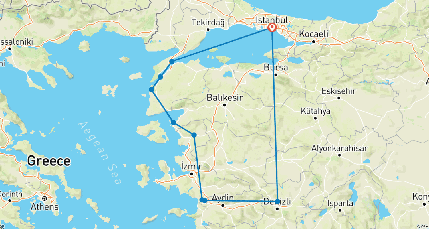 トルコのベストのルートマップ