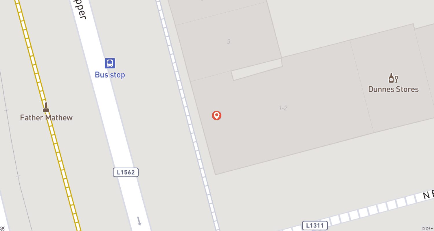 Mapa do percurso de Dia de São Patrício (Início em Dublin)