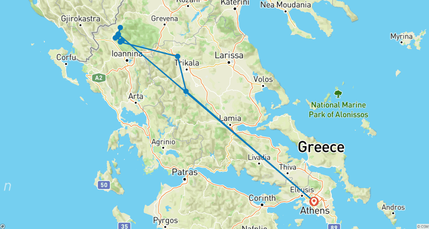 Mapa trasy: Dzika Przygoda w Górach i nad Rzekami
