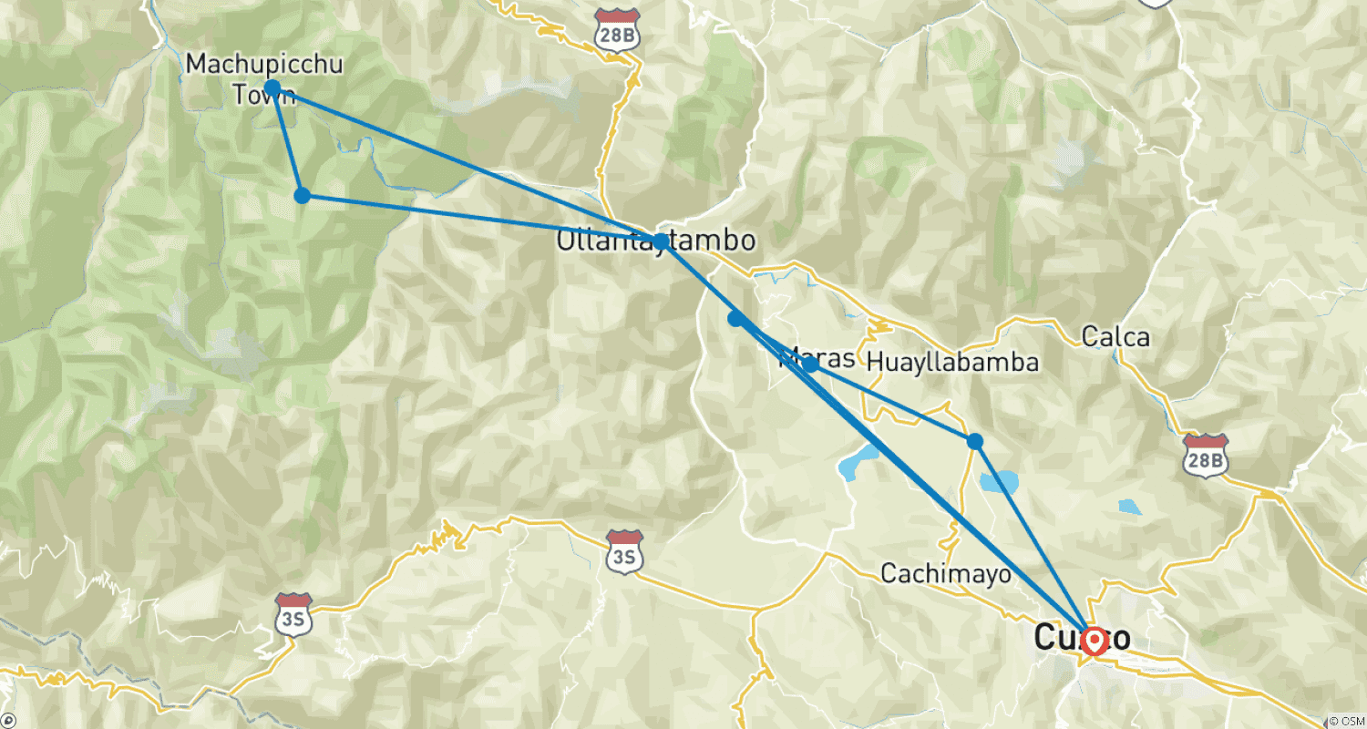 Mapa do percurso de Sabor do Peru - (VIAGEM PRIVADA)