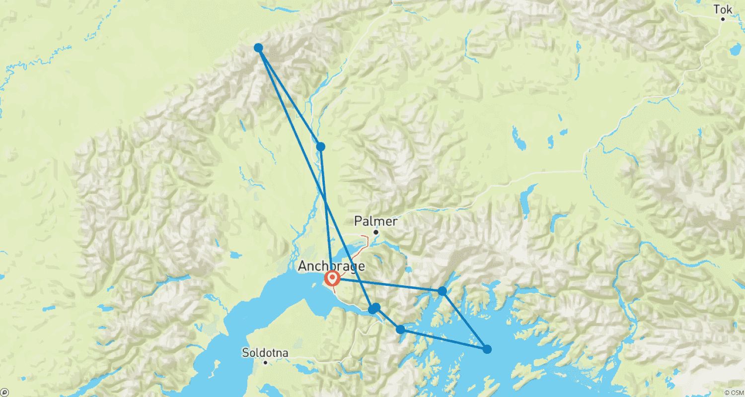 Mapa trasy: Klejnoty Alaski (Klasyka)