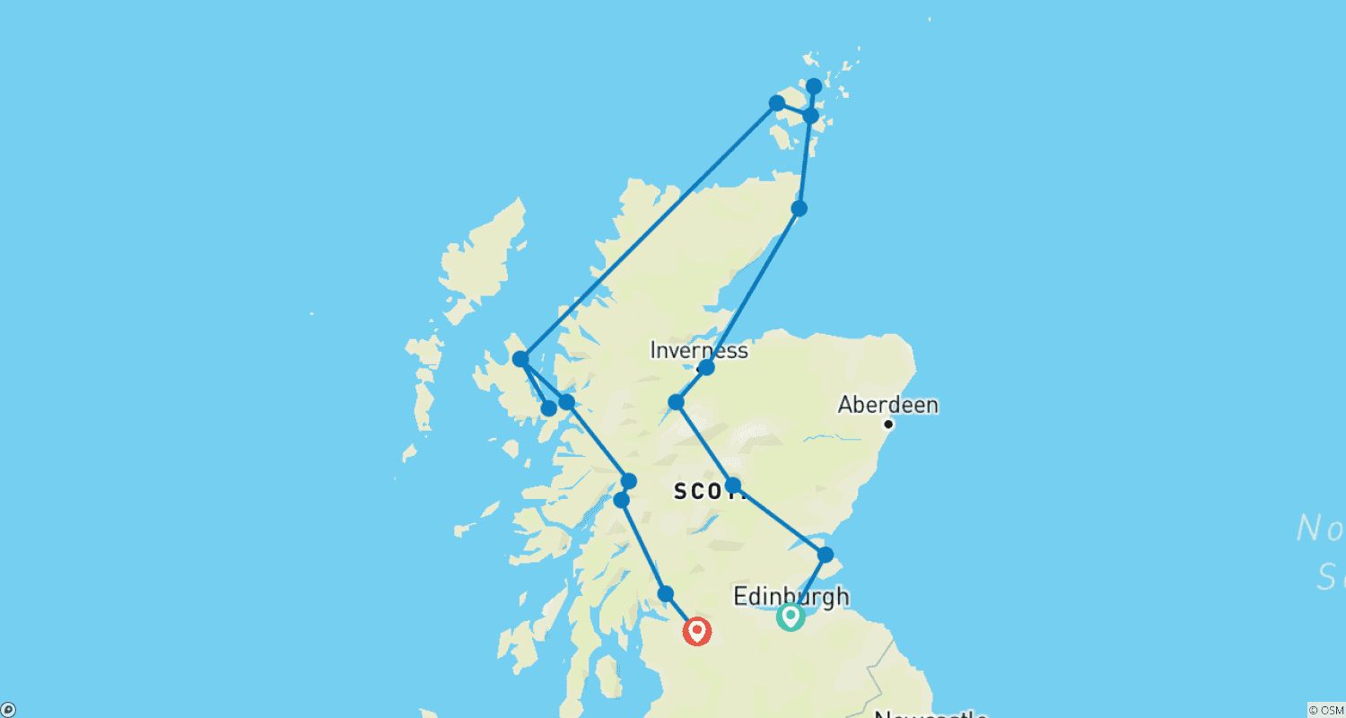 خريطة مسار Country Roads of Scotland (Classic)