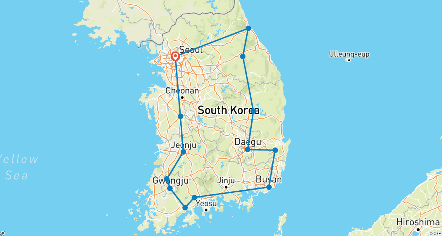 2026 7日間で韓国を発見：DMZツアーオプション付きのルートマップ