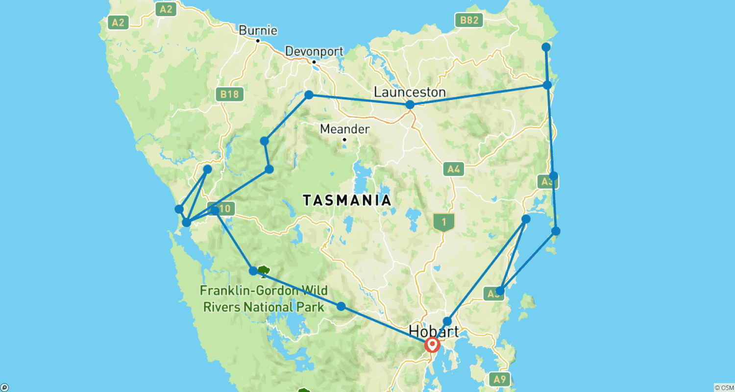 Explorer Six – 6 Day Tour of Tasmania by Under Down Under Tours