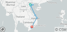  Vietnam - Noord naar Zuid 10 Dagen - 10 bestemmingen 