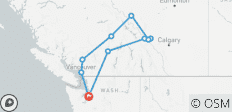  Canadian Rockies Small Groups National Parks Camping Tour 7 days - 10 destinations 