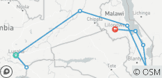  Sambia &amp; Malawi „Livingstone Trail“ - 9 Destinationen 