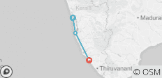  Radtour entlang der Küste von Kerala - 3 Destinationen 