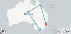  Höhepunkte Australiens - 7 Destinationen 