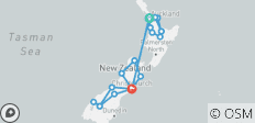  Circuit de découverte de la Nouvelle- Zélande - 20 destinations 
